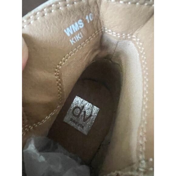 DV Dolce Vita Women's Kiki Ankle Stone Tan Boot Sz 10 Bootie Suede Western Block - Picture 2 of 8